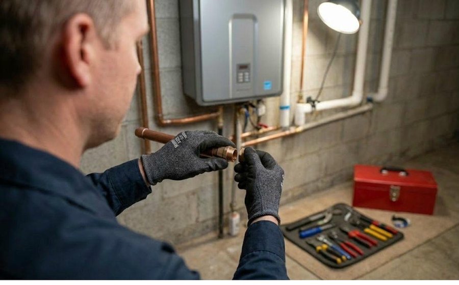 Plumbing Sterling Heights team working in Sterling Heights, MI